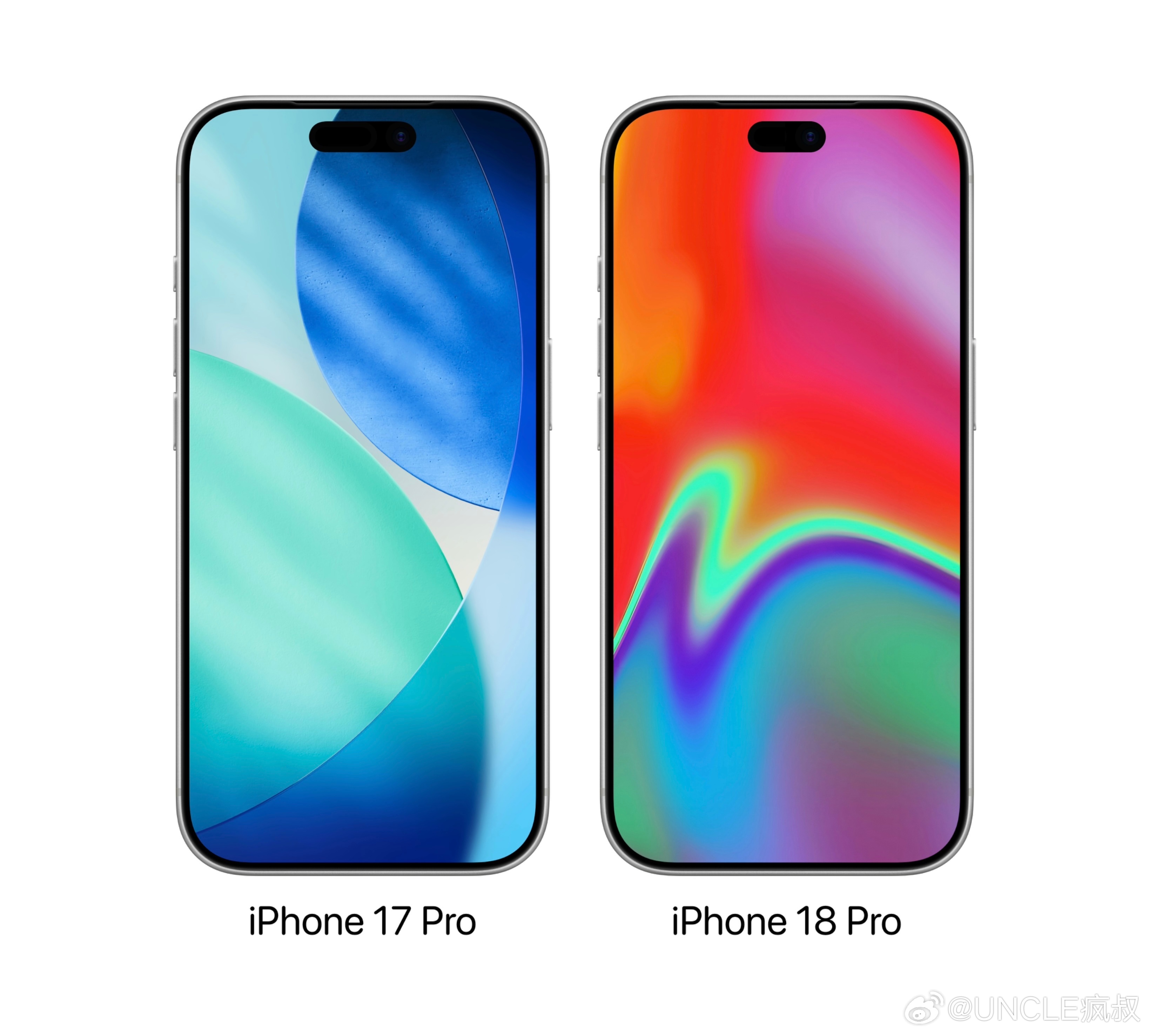iPhone 18 Pro边框不变，整体设计不变，只缩小灵动岛，但看到有人放出的