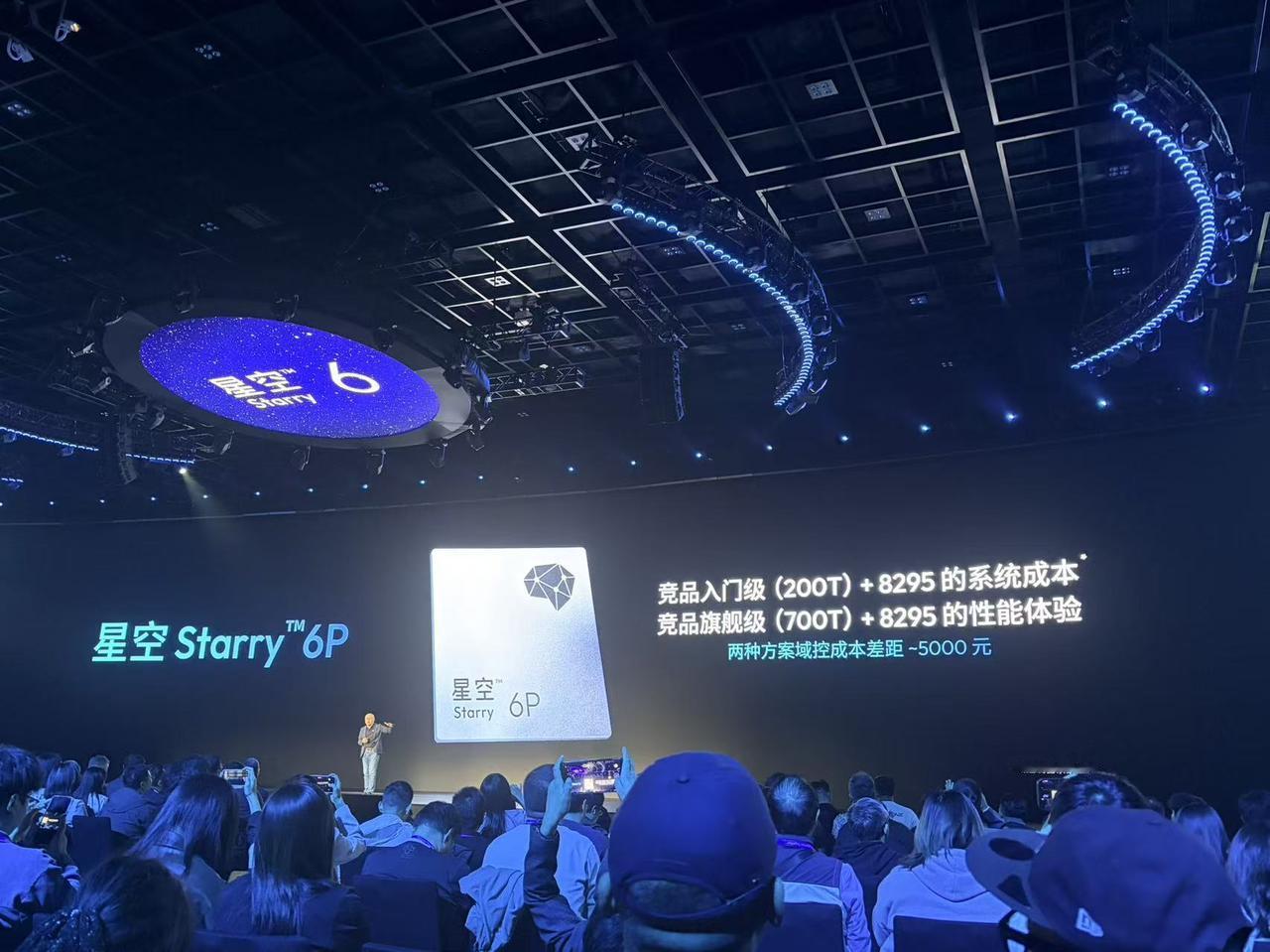 星空芯片的优势体现在，空间能节省50%，器件节省50%，整体成本更省，一台车能省