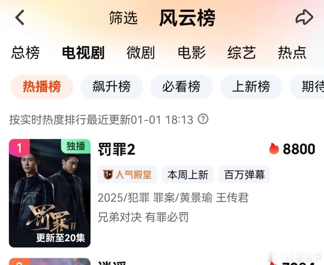 罚罪2黄景瑜秦枫黄景瑜罚罪2 从8800重新开始了。为《罚罪》2做的事，1，把1