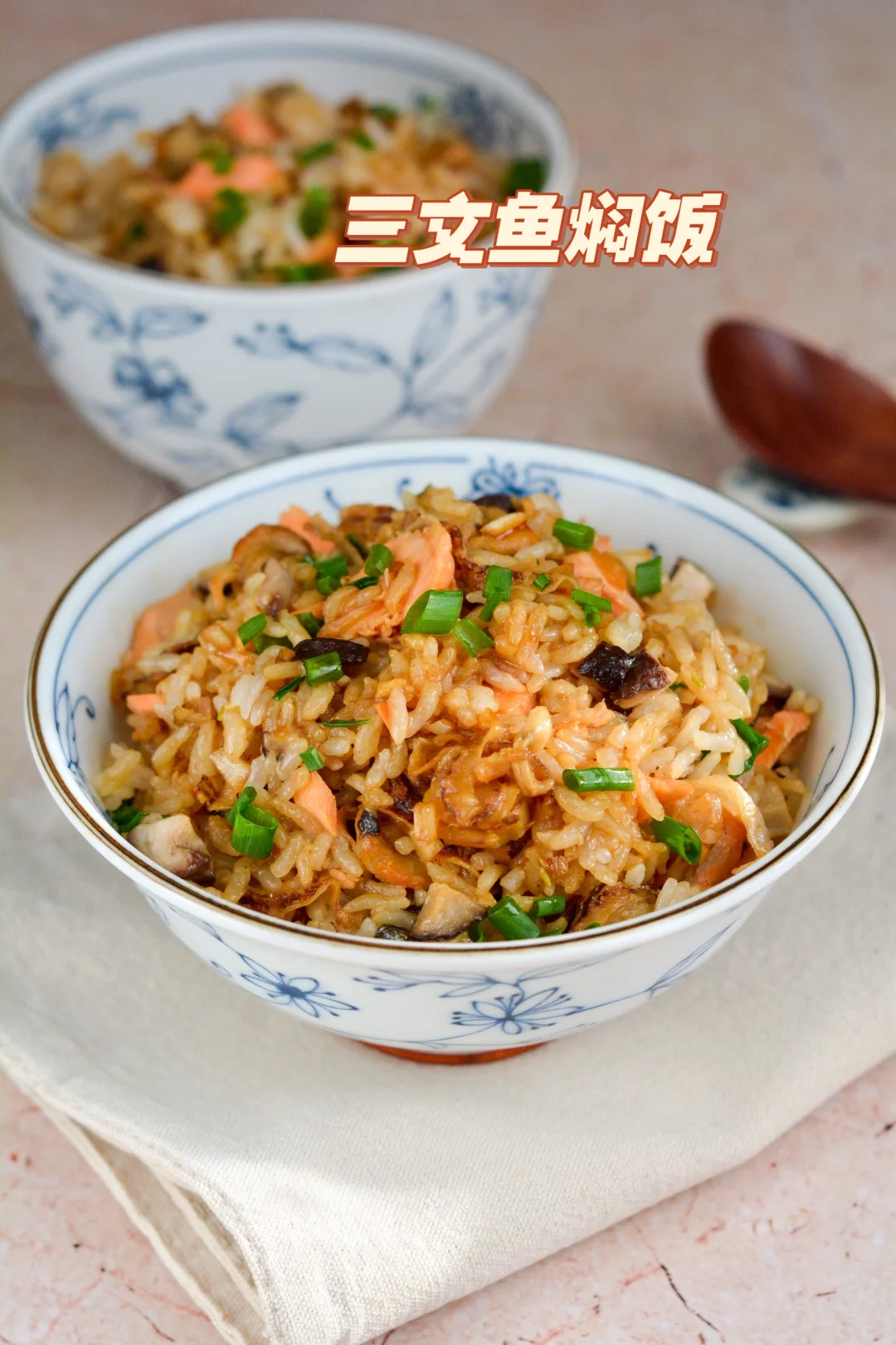 三文鱼扇贝焖饭，绝了