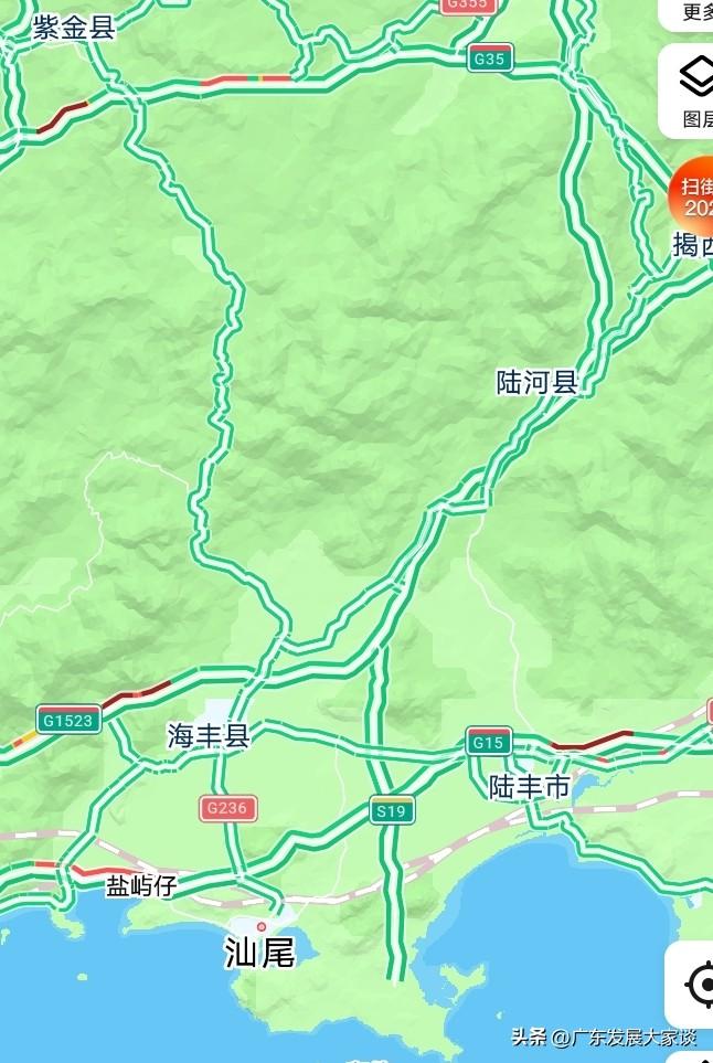 汕尾河源高速又开始塞车！清明返程高峰又来了！