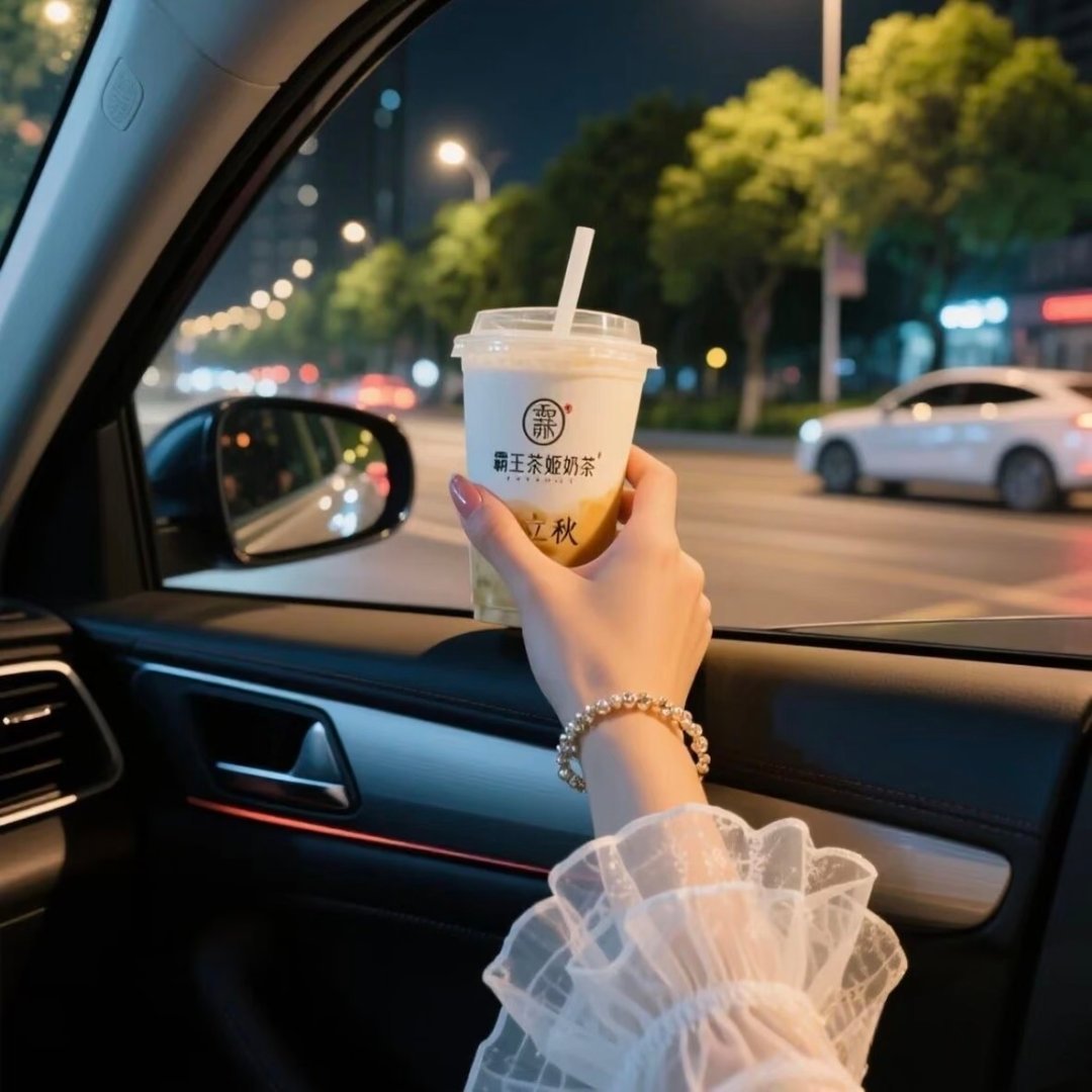 霸王茶姬霸王茶姬秋天的第一杯奶茶 本来打算等到明天喝秋天第一杯奶茶，奈何明天琐事