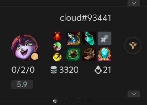 投：排位遇到cloud#93441就秒了吧 太夸张了 ​​​