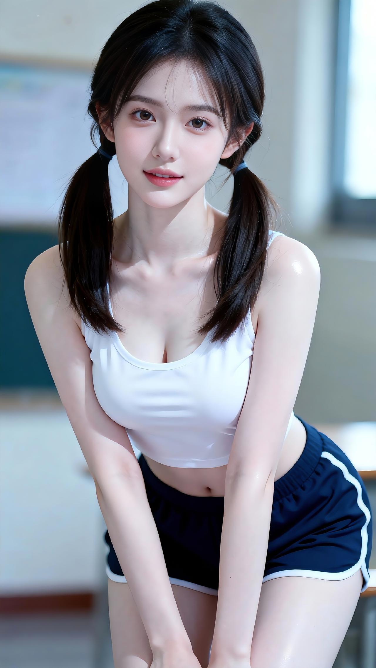 漂亮的学霸小姐姐女生拍照姿势 甜美风 元气少女 甜系女孩