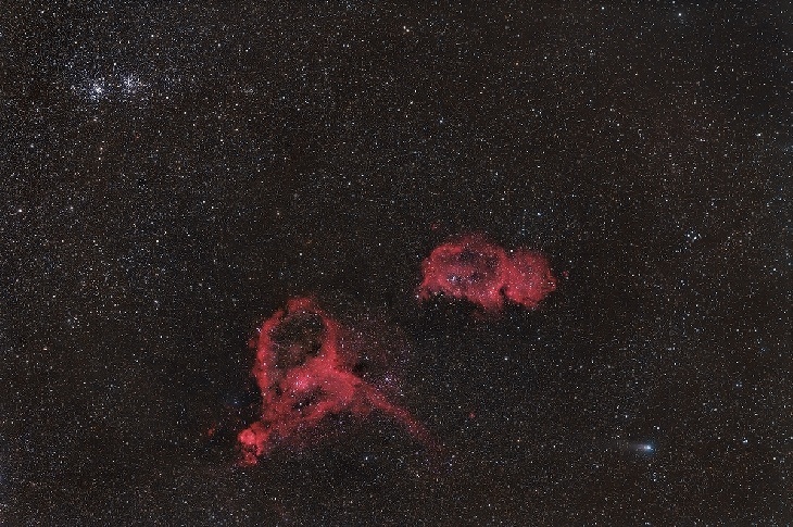#每天一天文图# 贾科比尼-辛纳彗星与心与灵魂星云和双星团相遇 ​​​