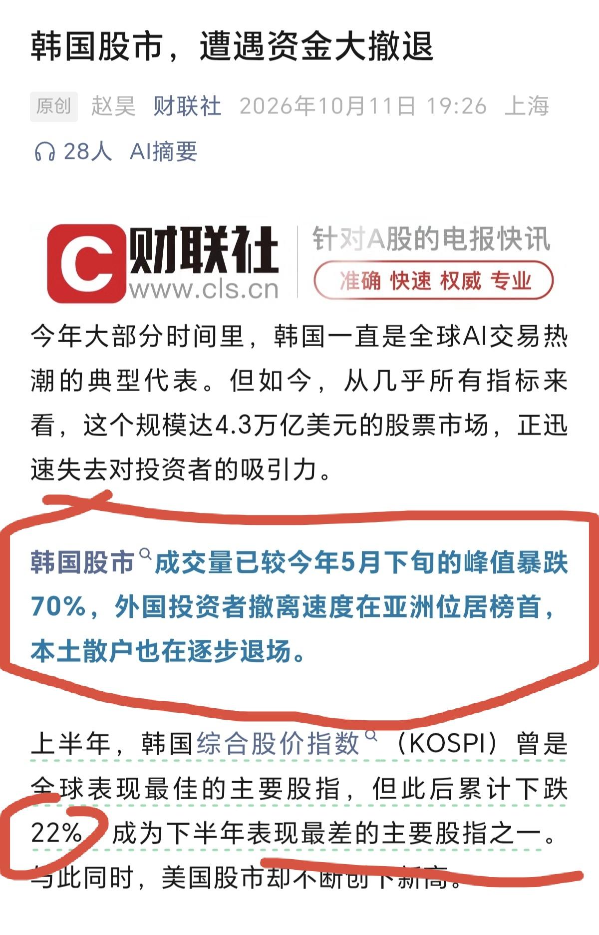 全球股市都一样，只要上涨到一定高度以后，资金都是要撤离的，只是看获取的利益和利润