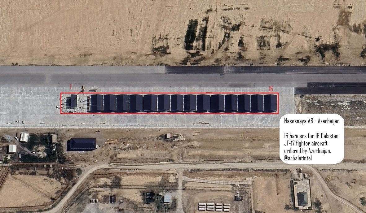 阿塞拜疆新建了16个机库，正在为接收“枭龙”JF-17 Block3战斗机做准备