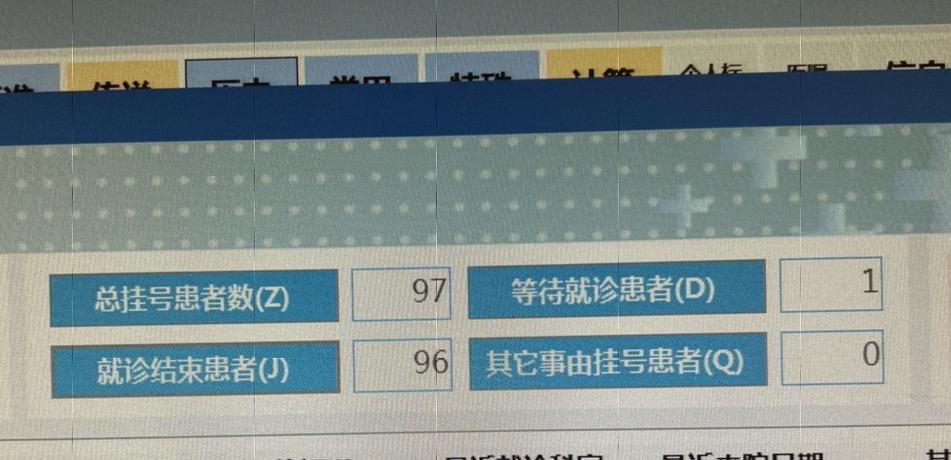 一天门诊看97个患者