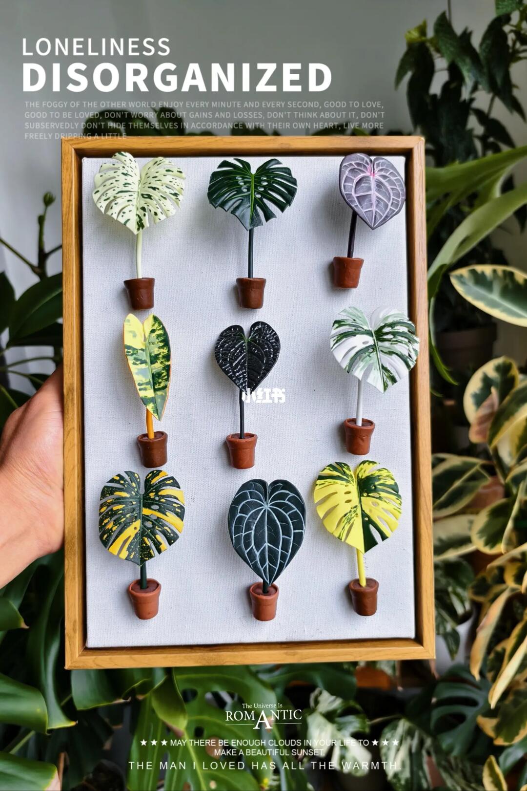 手工制作热植冰箱贴！把热植装进画框。