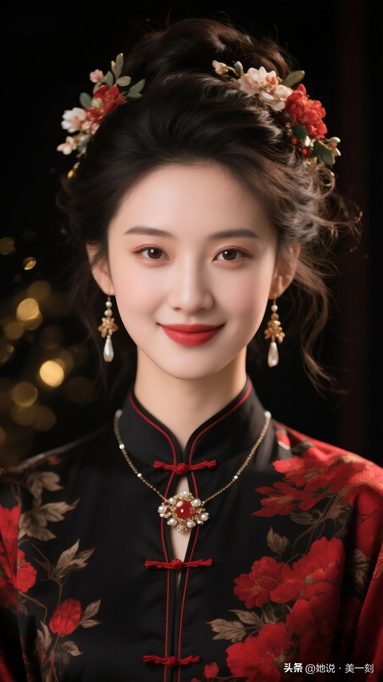 古典优雅，花间美人，红妆惊艳，韵味十足。什么样的女人,最容易吸引到男人?