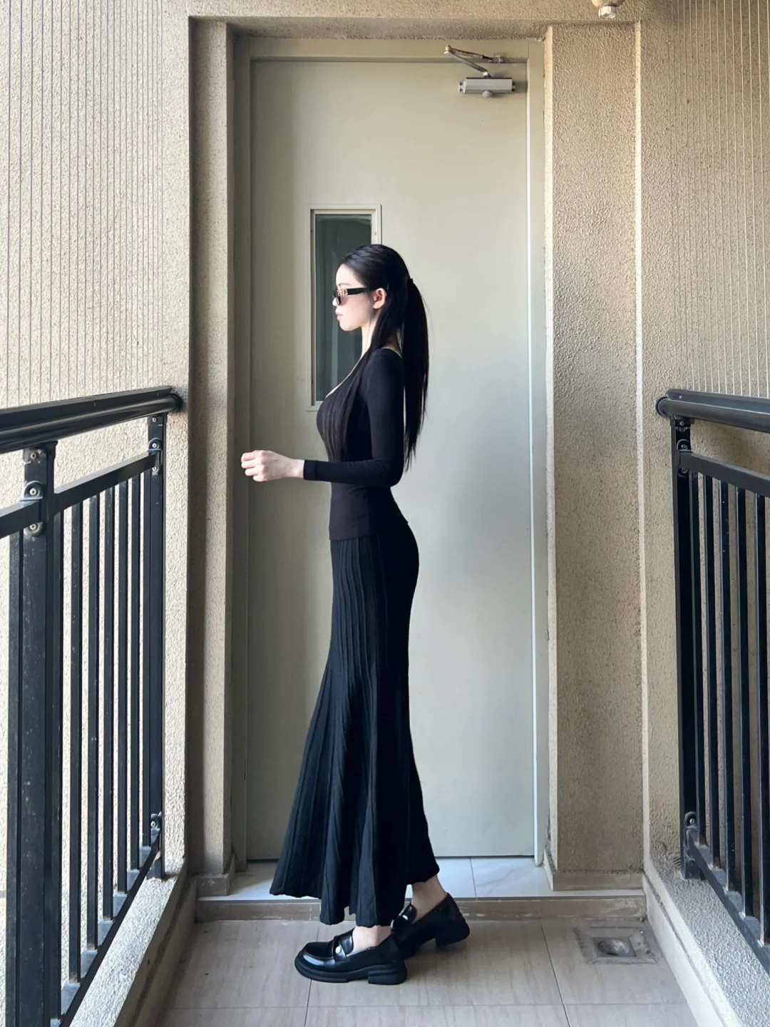 168/98 分享一条我的黑色鱼尾裙！