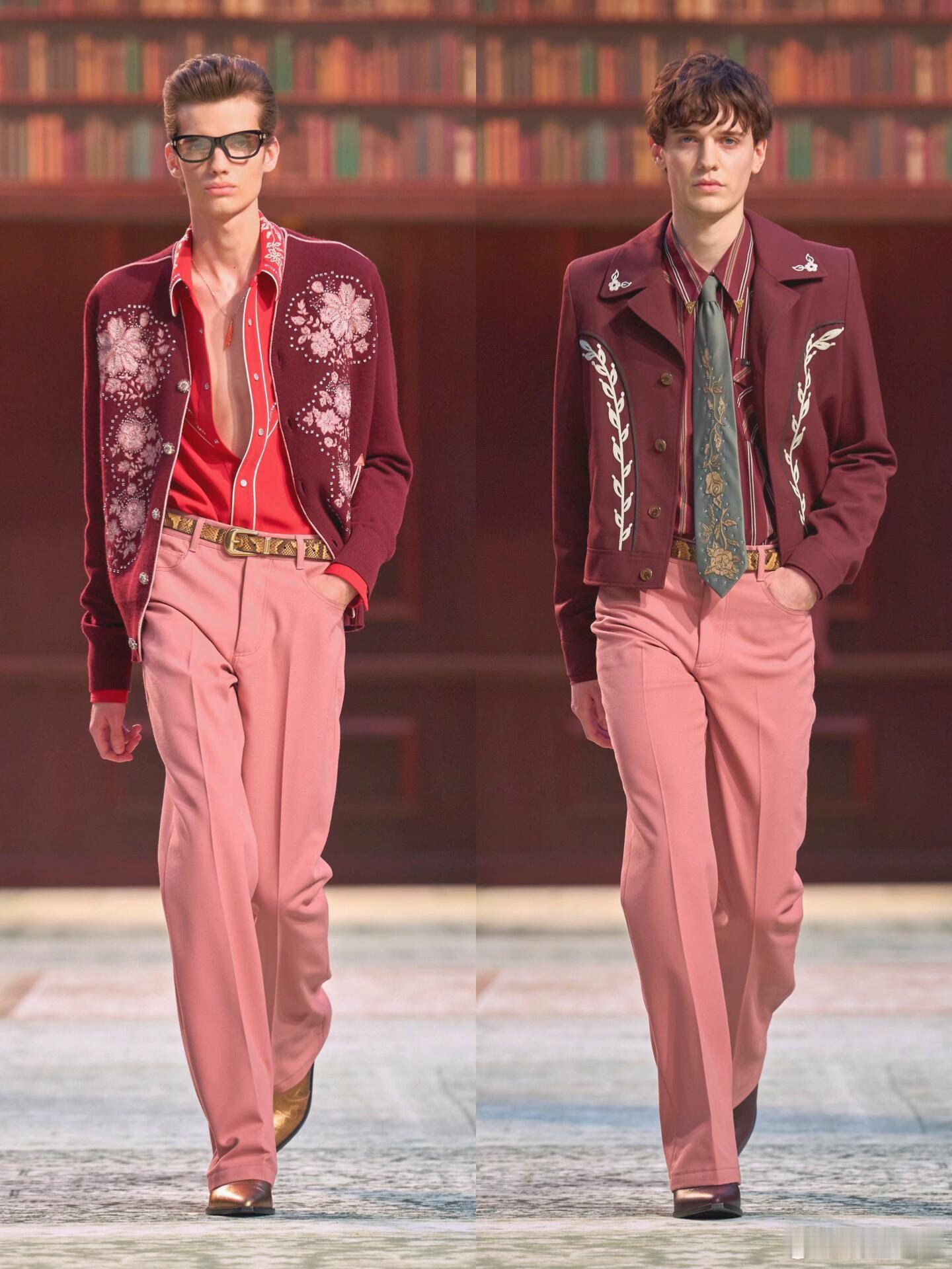 男装周巴黎男装周 AMIRI 2026秋冬男装秀场延续了洛杉矶式的高街奢华，将经