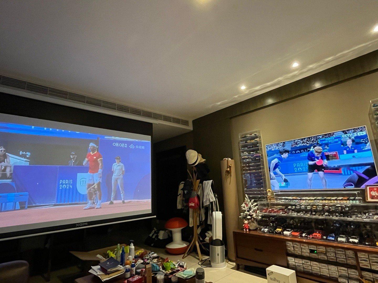 Tennis和Table Tennis双屏齐开，也就是#奥运会# 能让我启动这配