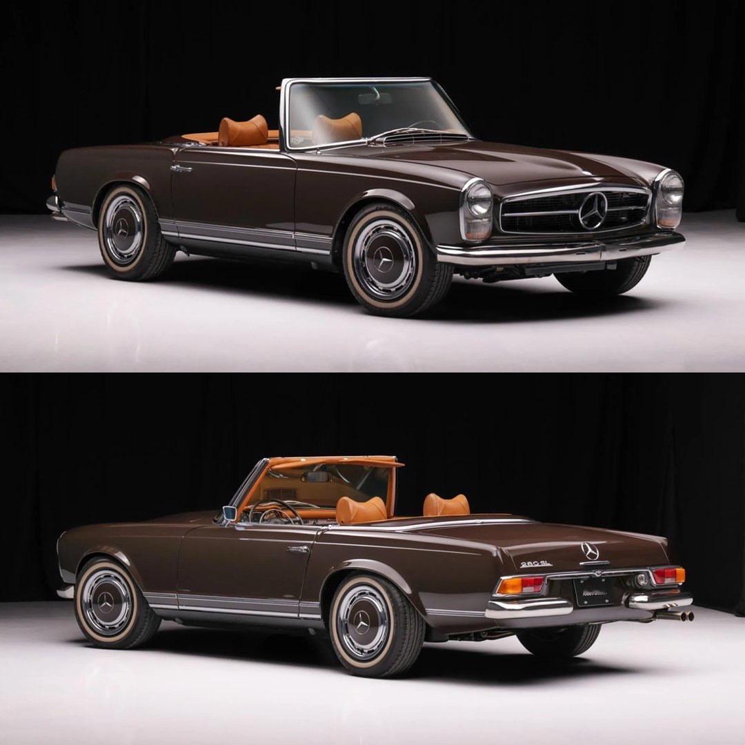 1970 年的奔驰 280 SL（W113 系列）既是工程理性，也是优雅风度的结