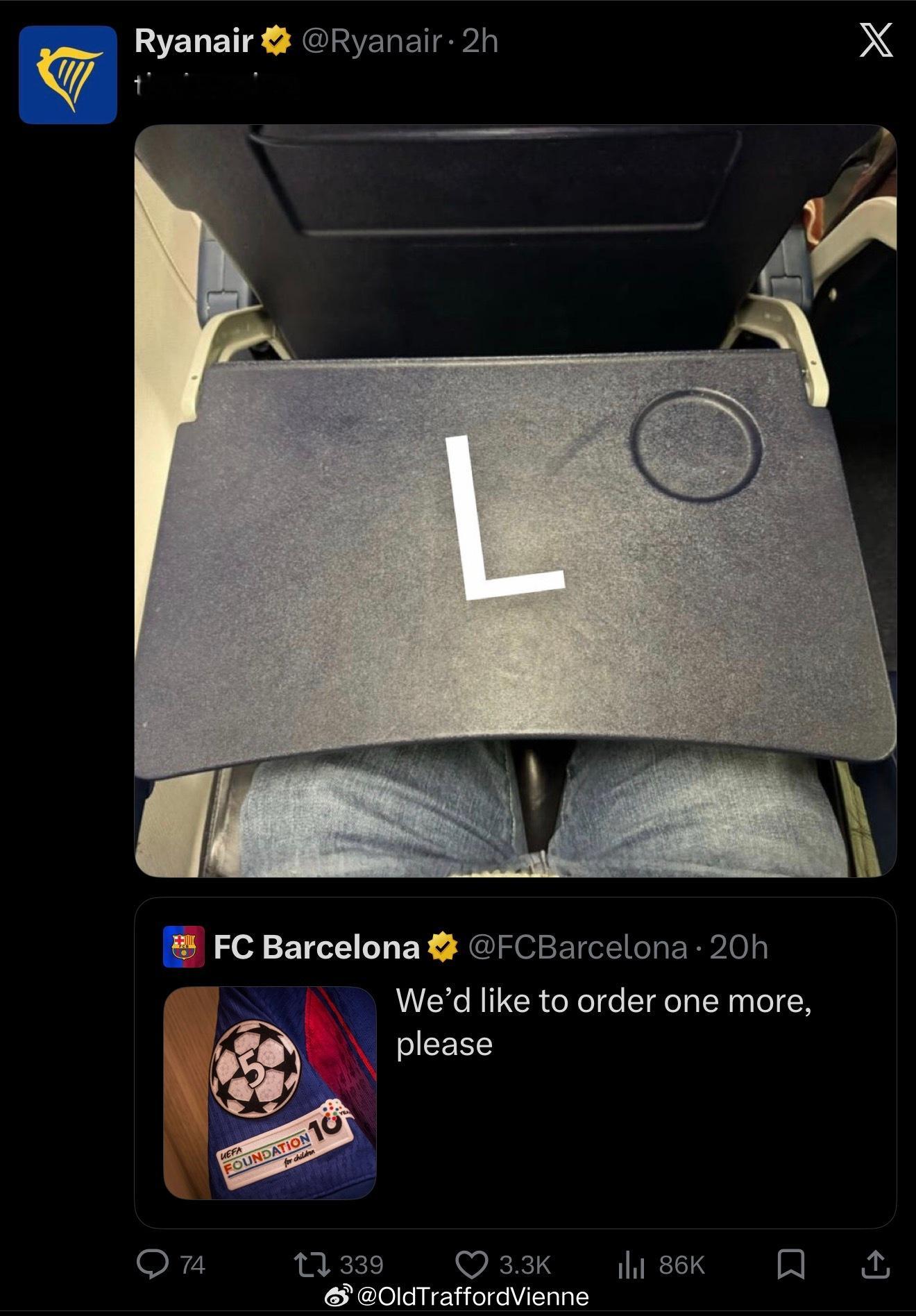 巴萨：再来一单雷纳航空：他们买了输