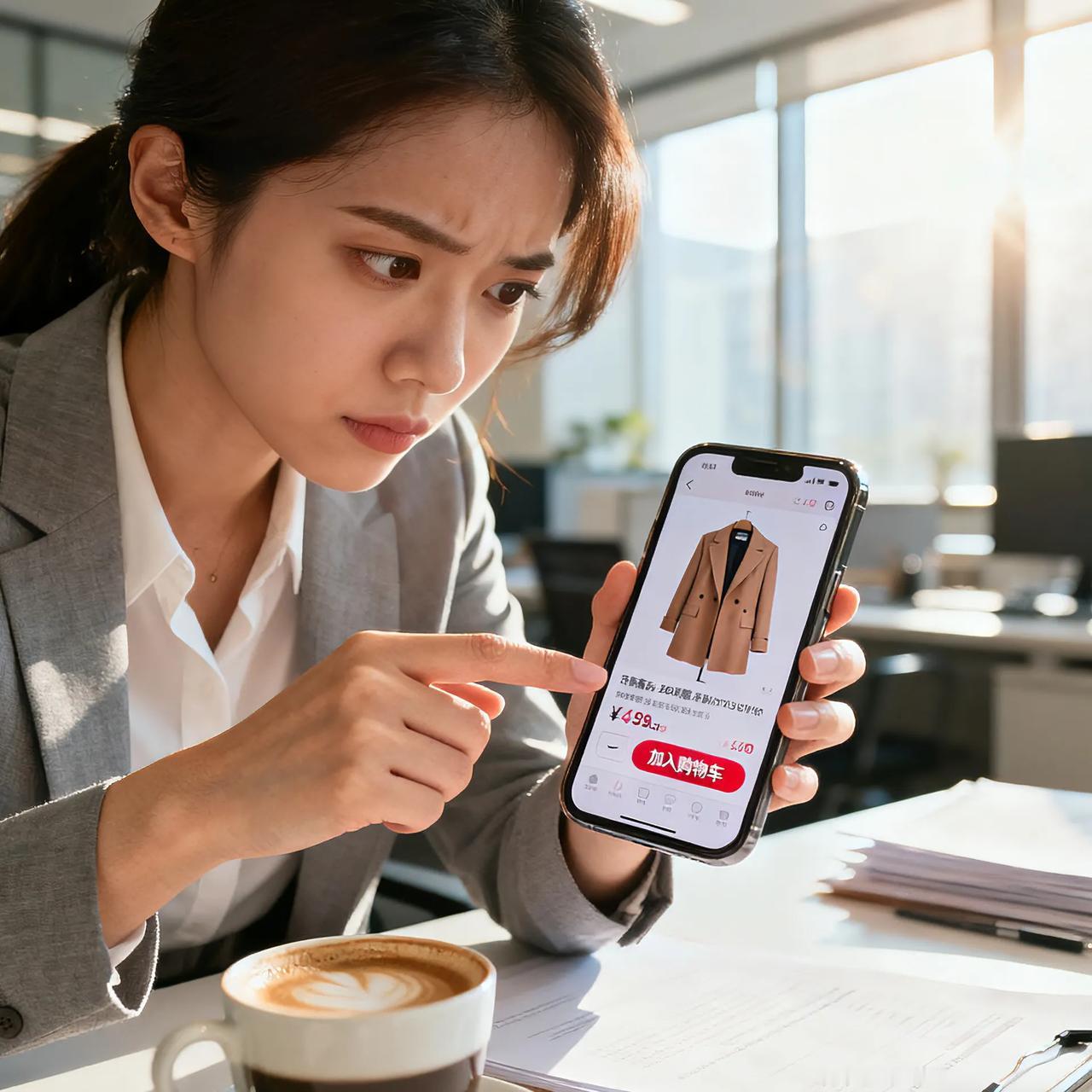 买贵衣服总犹豫？咱普通人的消费纠结谁懂啊
 
逛商场看中件质感好的大衣，一看价签