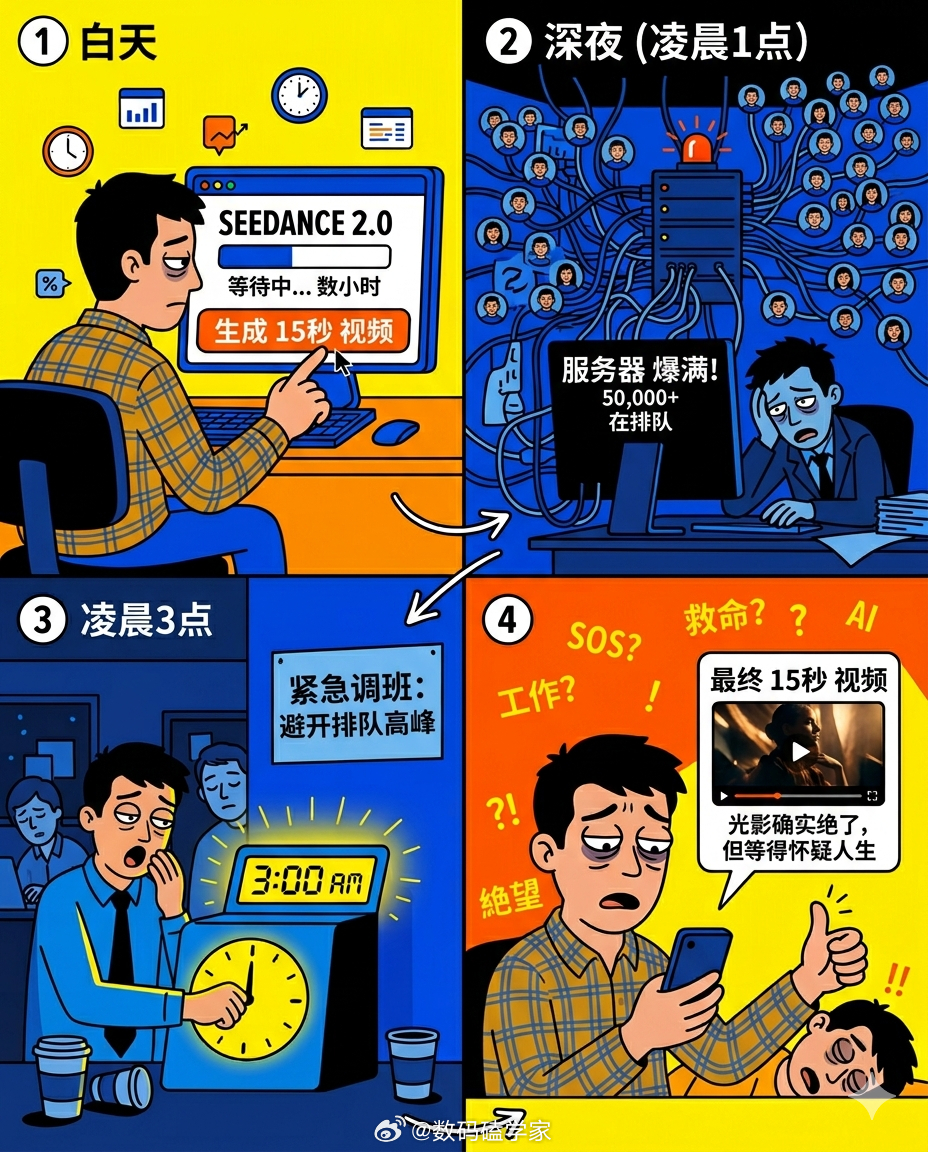 Seedance2.0造就了凌晨3点上班的公司最近我也在即梦上跑Seedance