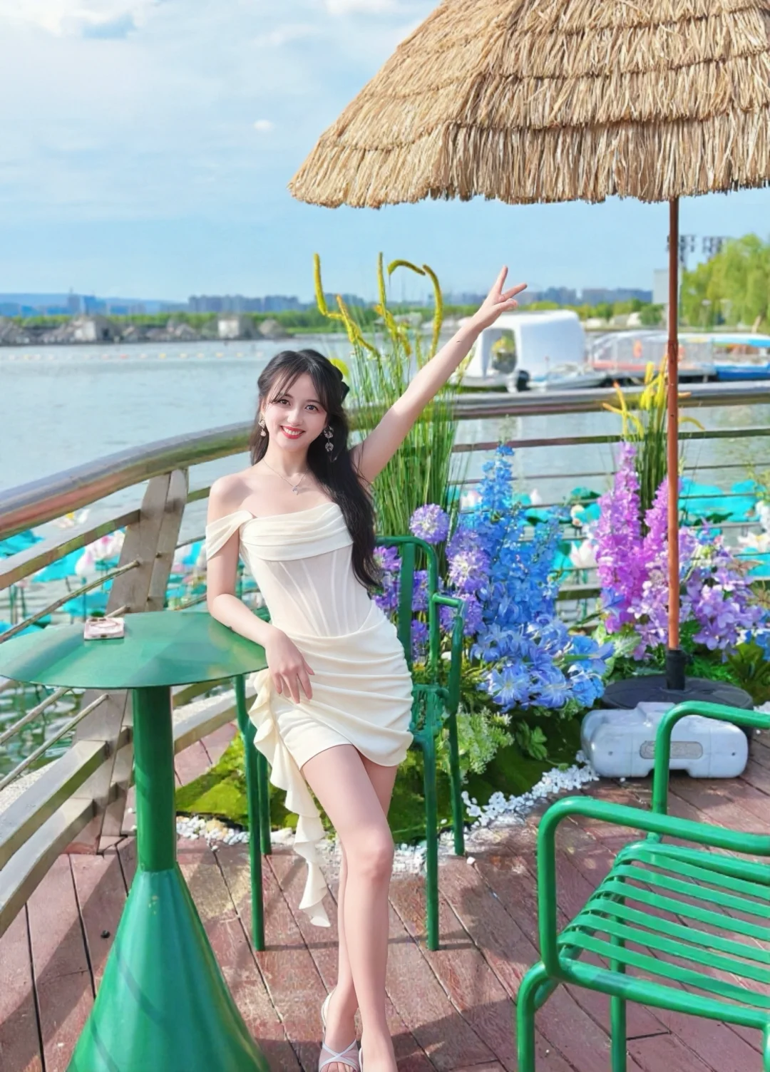 🌸晋阳湖挖到宝藏咖啡店！莫奈花园照进现实！