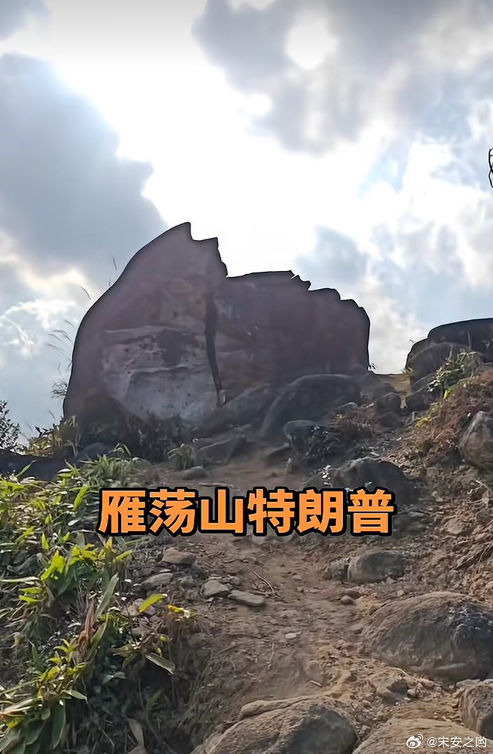 雁荡山特朗普，初看不以为然，越细看越觉得像啊！大家觉得像不像呢？雁荡山特朗普奇石