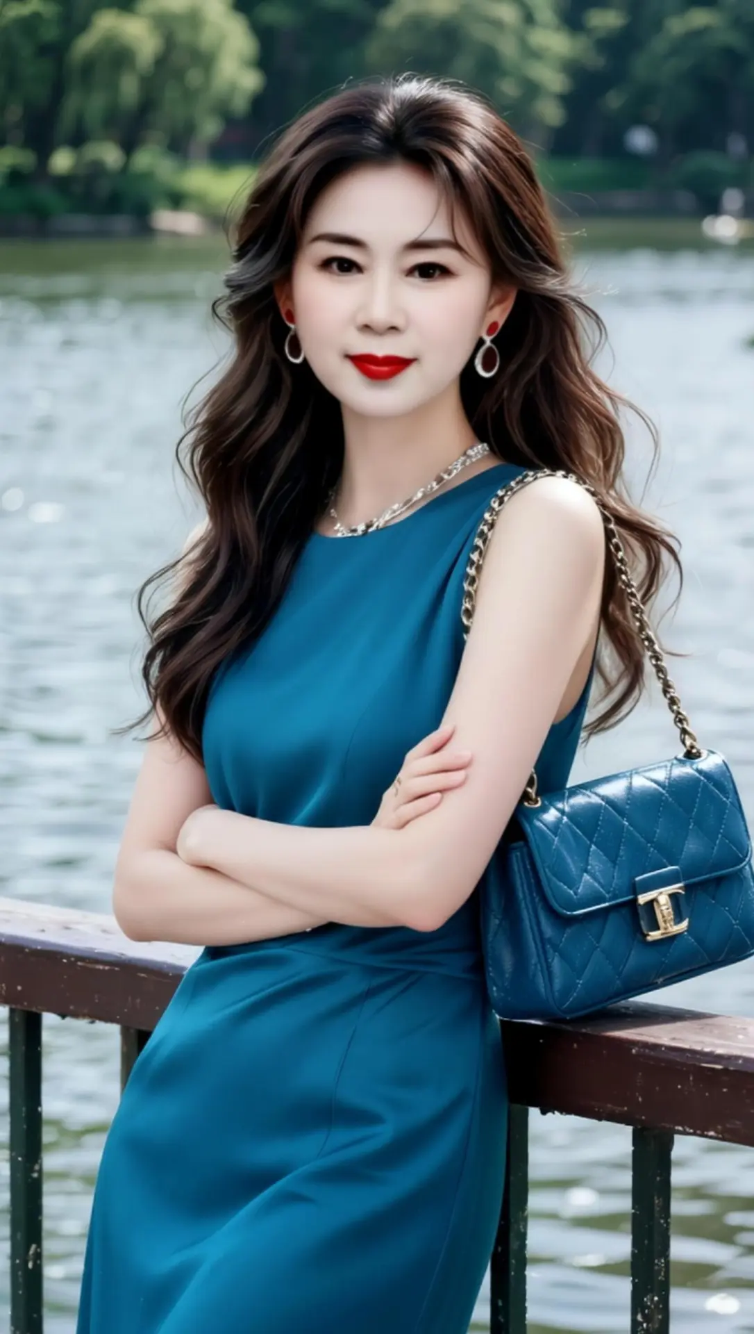 AI湖畔淑女照 随变ai随便玩