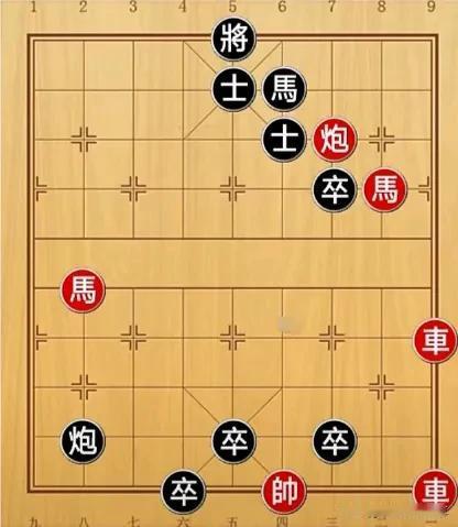 红方这两个棋子被吃是必然的，没有威胁到黑方，黑方用车和马控制住局面，吃两个棋子不