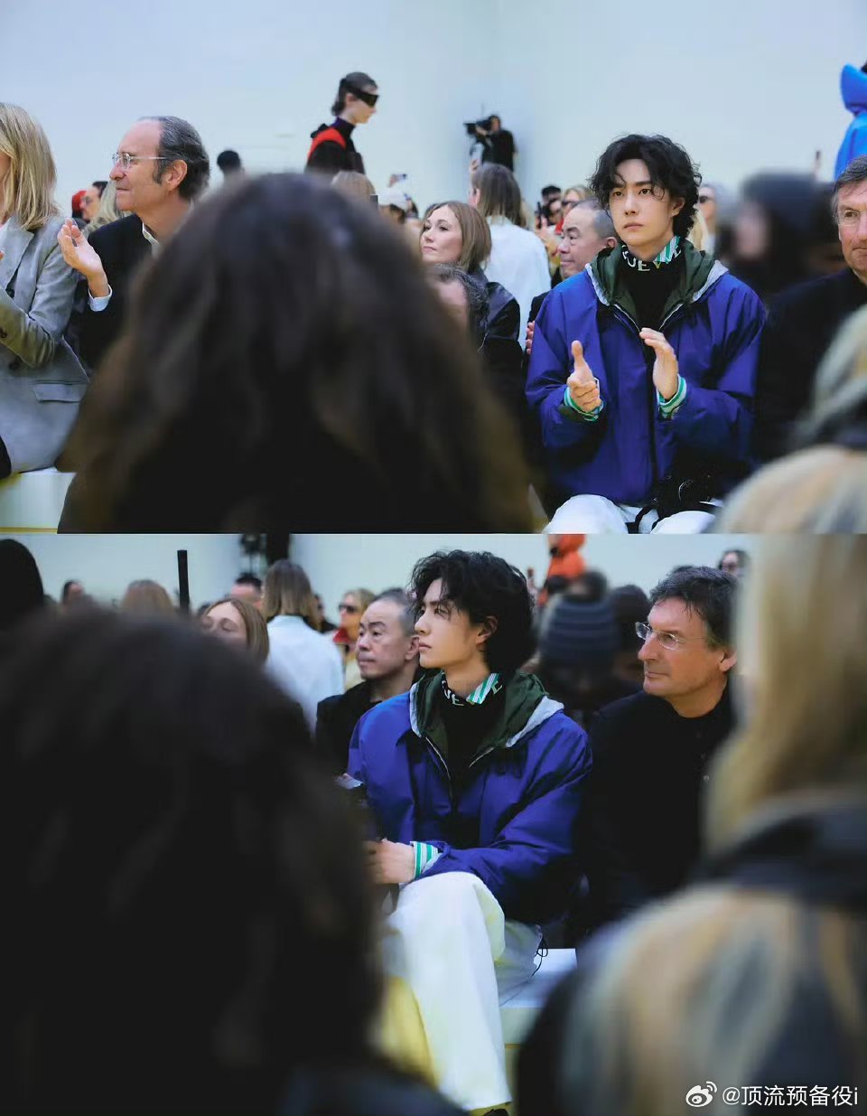 王一博罗意威大秀座位待遇非常权威嘛！夯！横跨Lvmh集团和香奈儿，待遇就是牛批！