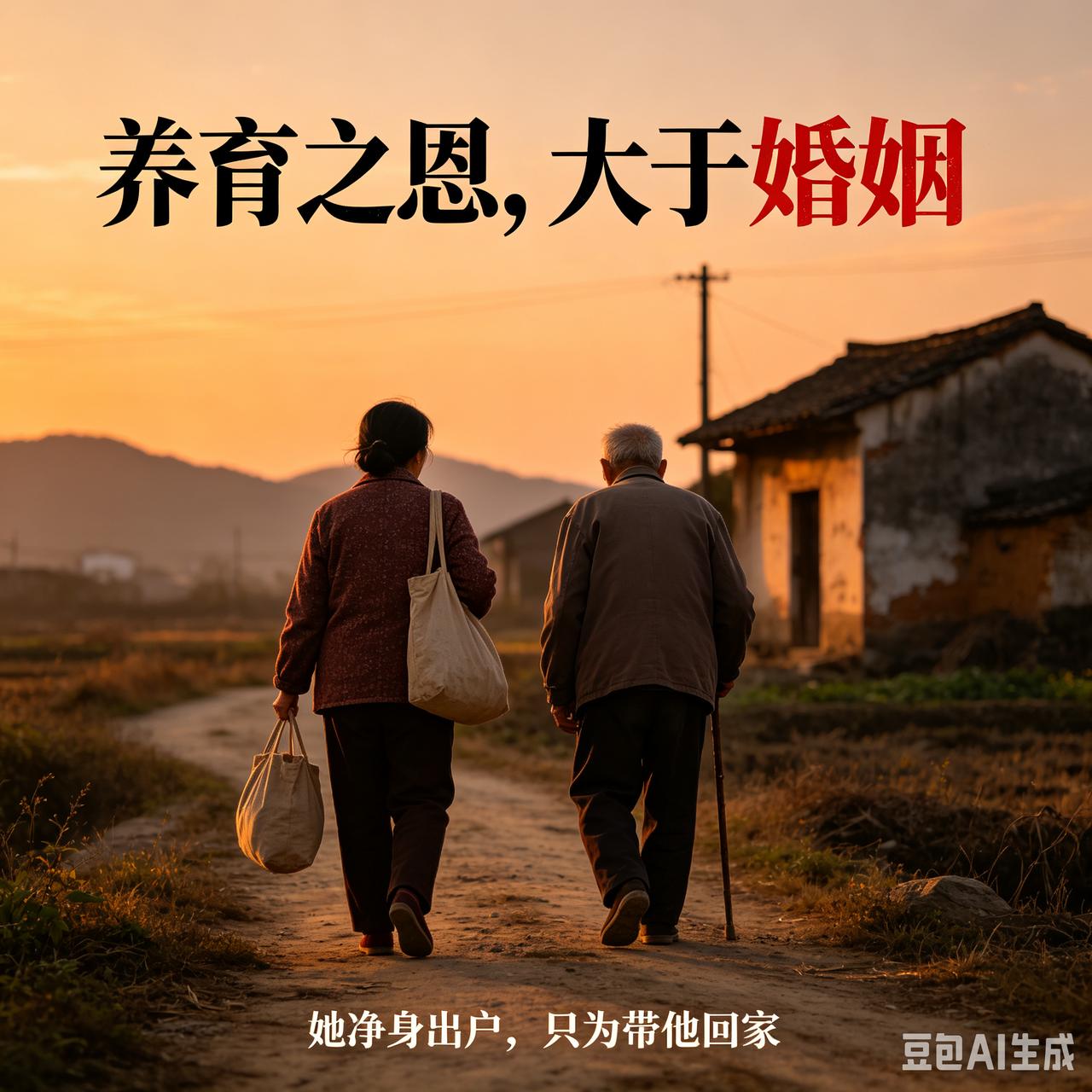 无血缘继父养她20年，晚年瘫痪被拒同住，她果断净身出户：恩情大于婚姻。
 
世间