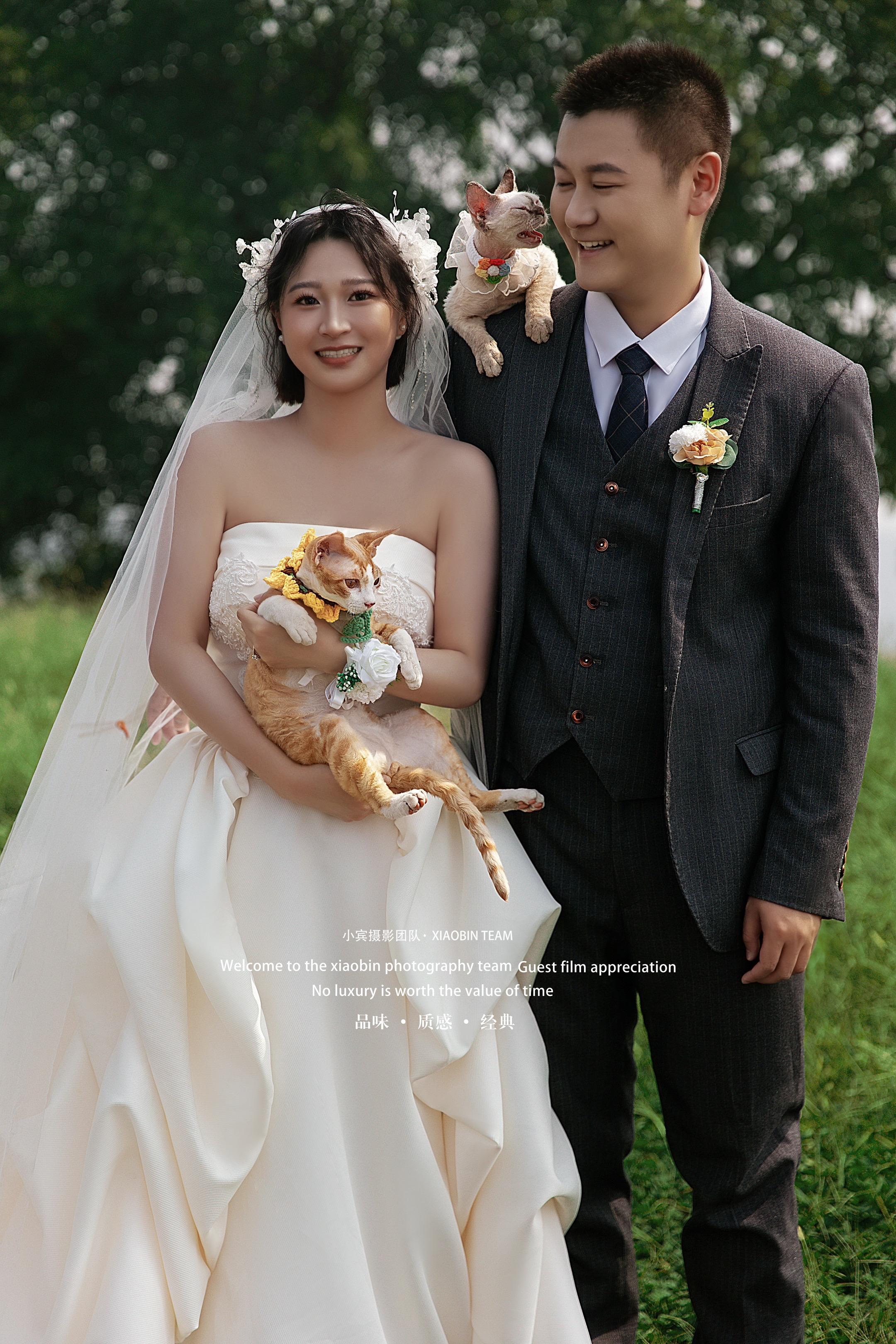 带上宠物拍婚纱，我们结婚啦。每个女孩的婚纱梦 重庆婚纱照