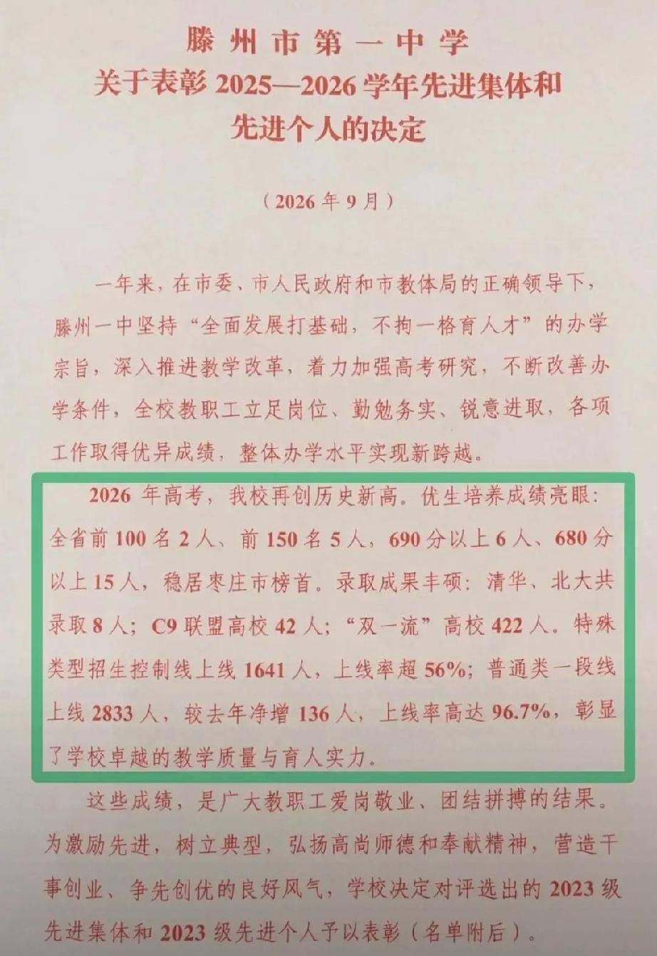 腾州一中教育确厉害
在山东素有“一滕二曹”之说，腾原指腾县，现在是腾州市了。20