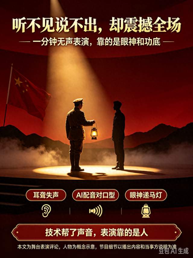 听不见说不出！李雪健一分钟表演震撼全场