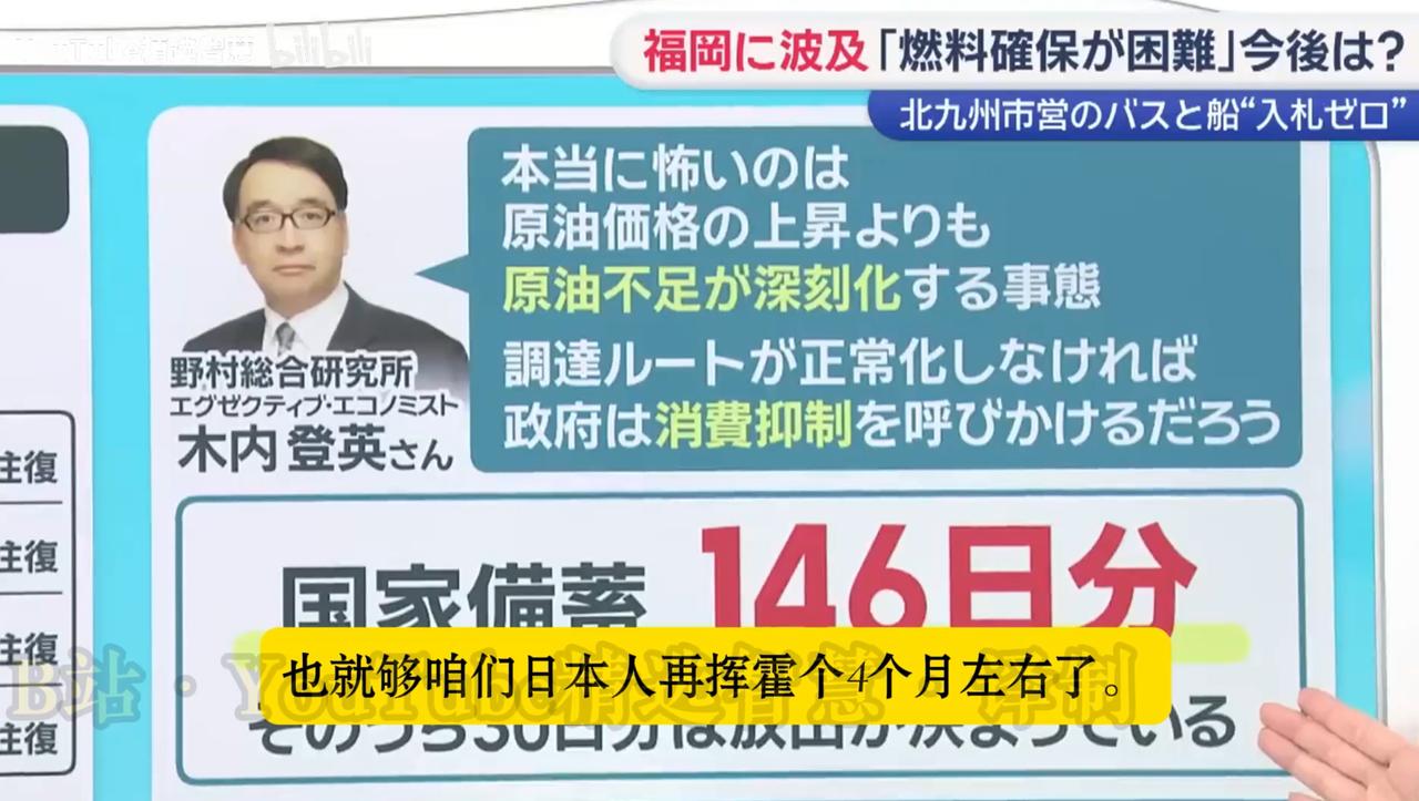 日本专家：“顶多4个月，日本就彻底没油了，真的一滴都没有了！
 
一个月前，天天