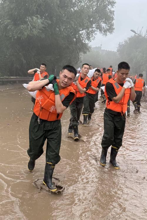 在那场突如其来的洪水中，整个城市仿佛陷入了一片汪洋大海。狂暴的洪水肆虐着街道，将