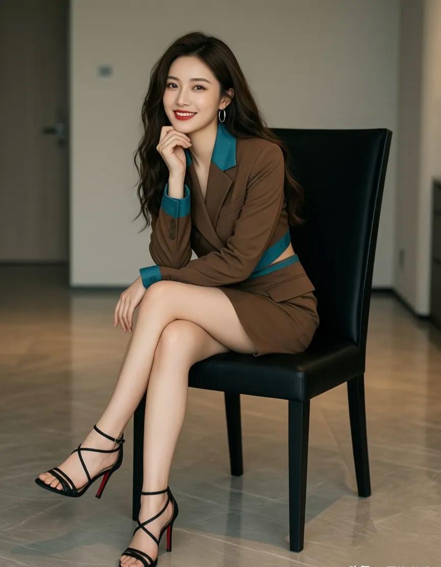 优雅职场风，自信微笑，时尚穿搭，魅力无限！