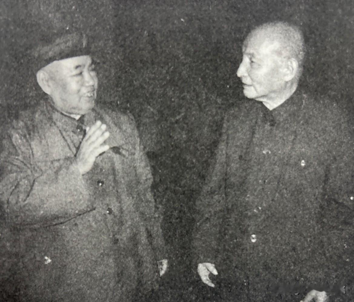 1981年7月，陈云同许世友将军交谈。两人在军队建设领域有着高度一致的目标。许世