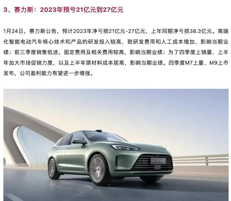 赛力斯2023年预亏21亿元到27亿元，是不是和你想象中的有些偏差？#大v聊车#