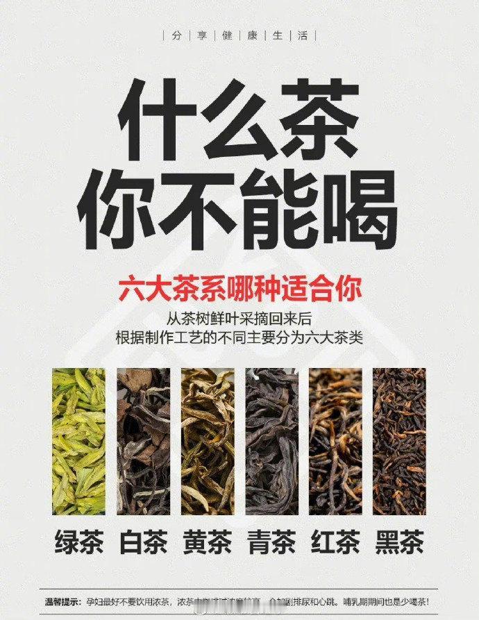 茶，不能乱喝 ​
