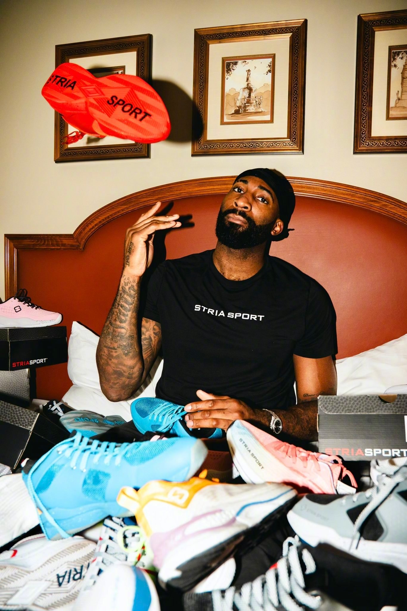 庄神德拉蒙德成为了美国运动品牌Stria Sport投资人兼创意总监，品牌也将为