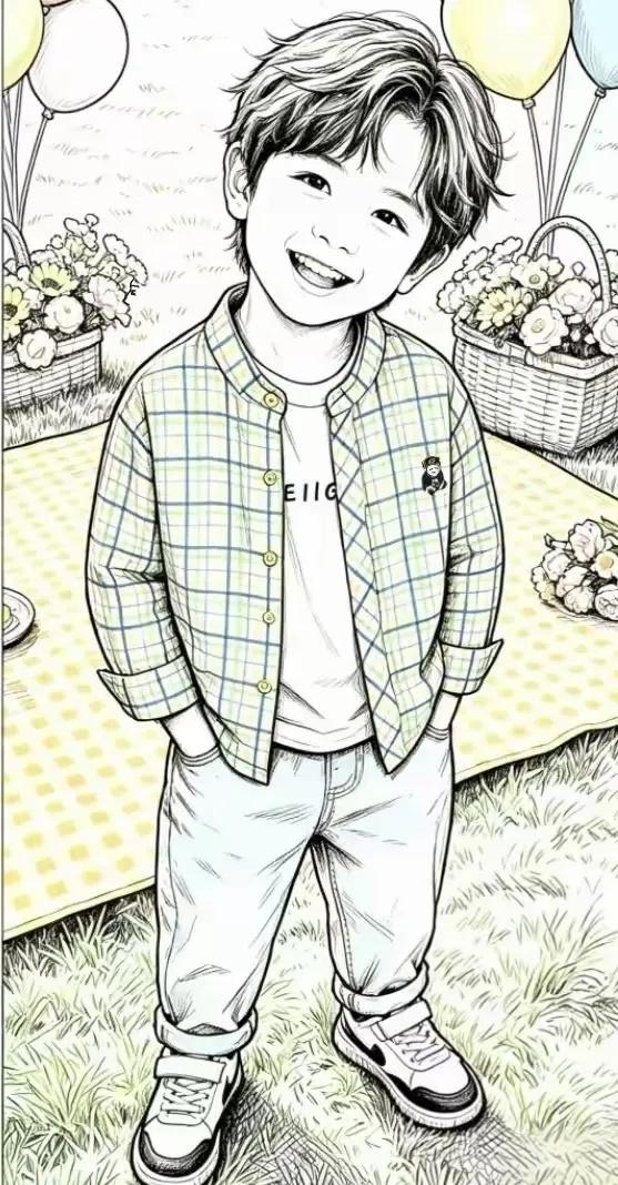 抛开这个小家伙不谈，还能看到几张人脸？从这一张照片里 他一晃就长大了 被这幅触动