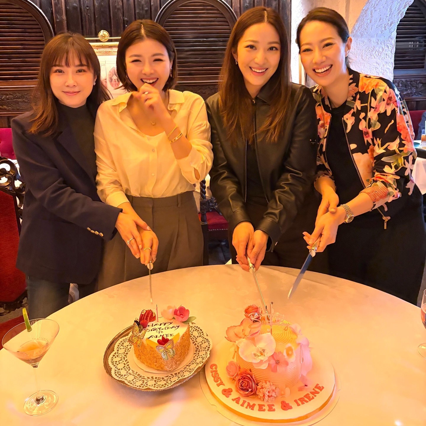 陈茵媺提前庆祝45岁生日 