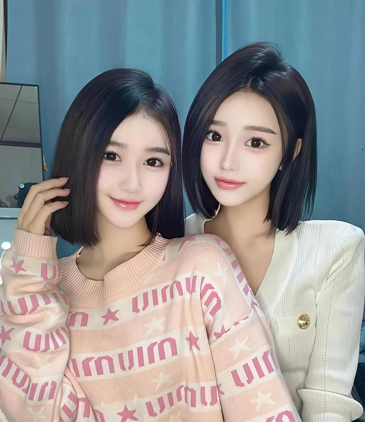 清纯 青春 非常好看的姐妹花