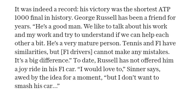 在新采访中提及George的部分👇🏻George Russell 多年来一直