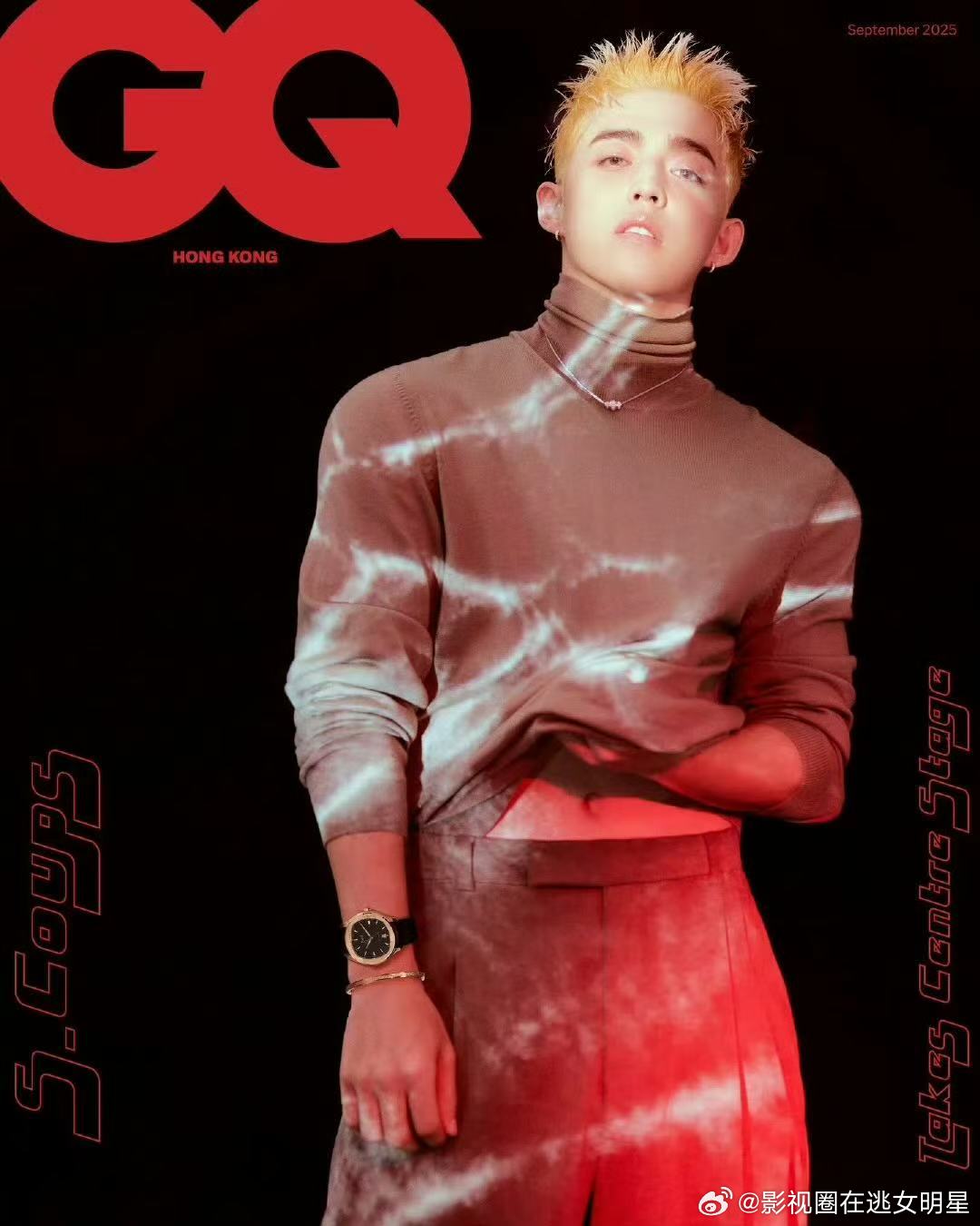 崔胜澈GQ封面大片 崔胜澈这张脸真的是怎么拍都出片！这次金发封面大片简直太惊艳啦