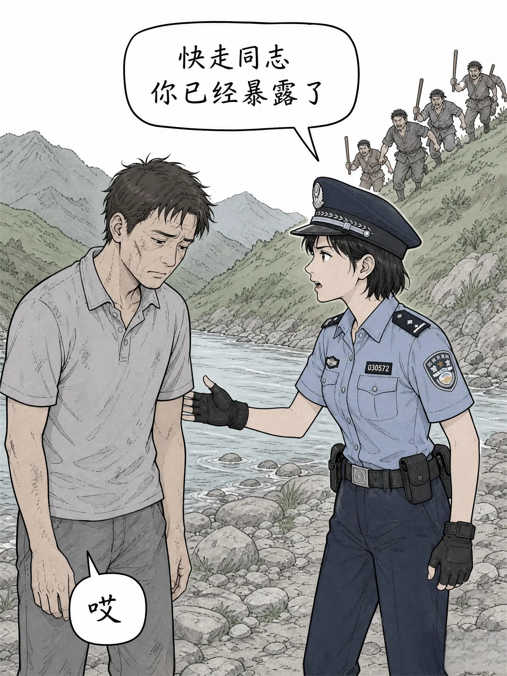 致敬人民警察，正义必胜！