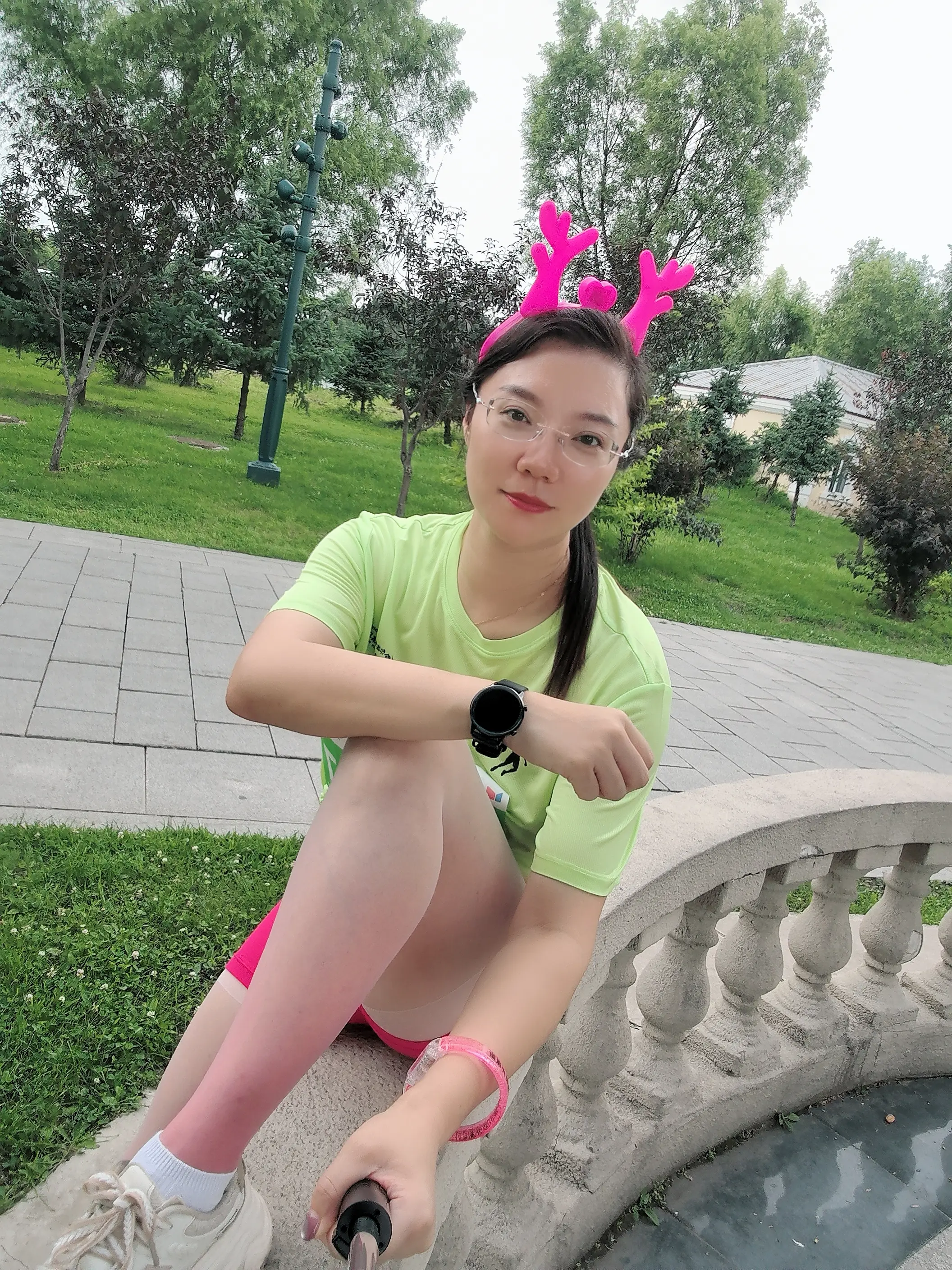 哈尔滨太阳岛荧光跑。开跑，等我领奖牌🏅