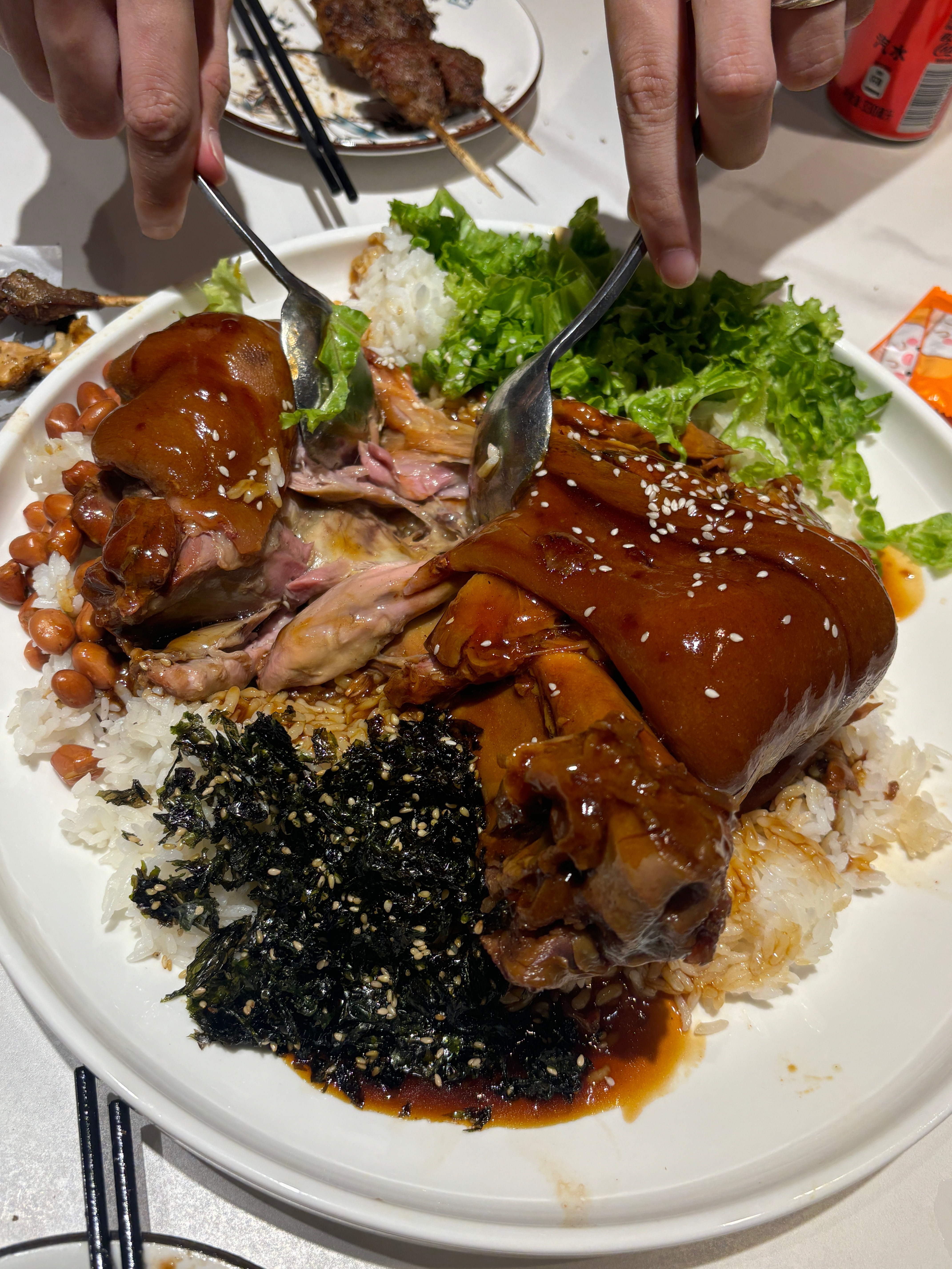 健身男眼里的漂亮饭