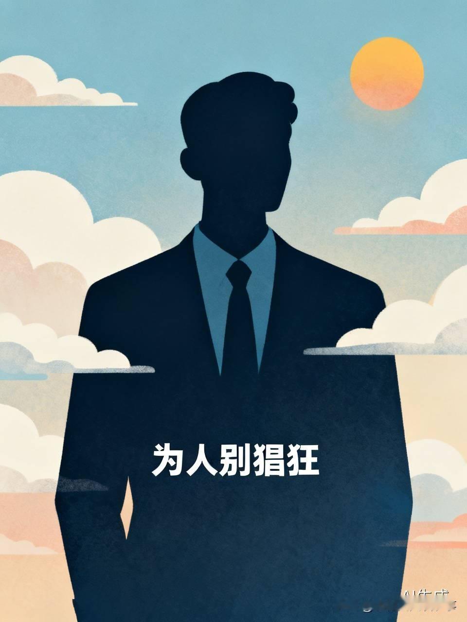 为人别猖狂。
村里快80岁的老头，年轻的时候，经常人前人后炫耀自己的一对儿女。
