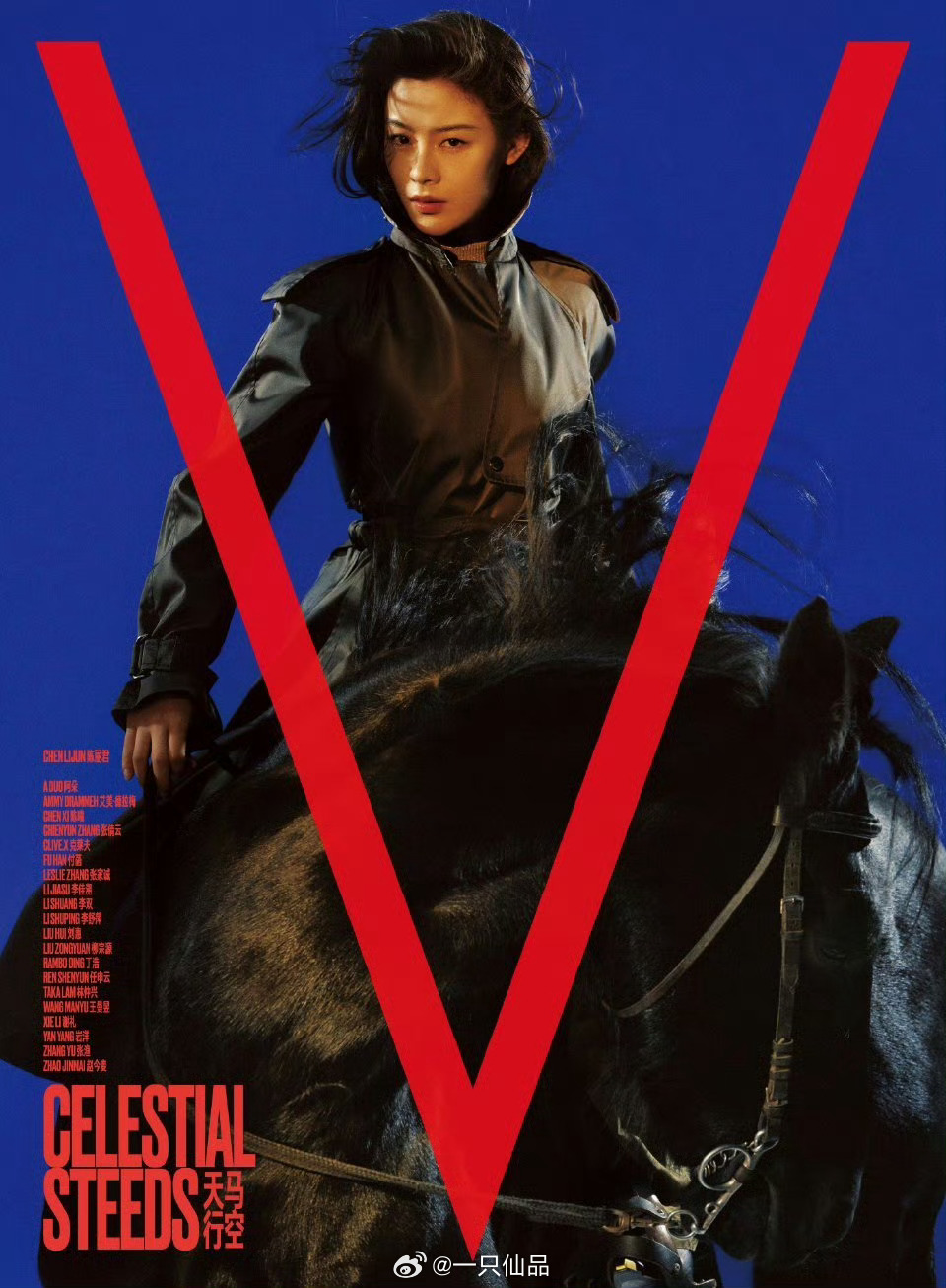 陈丽君V中文版二月刊封面，飒！太飒了！这不是简单的拍摄，而是一场以身为刃、劈开常