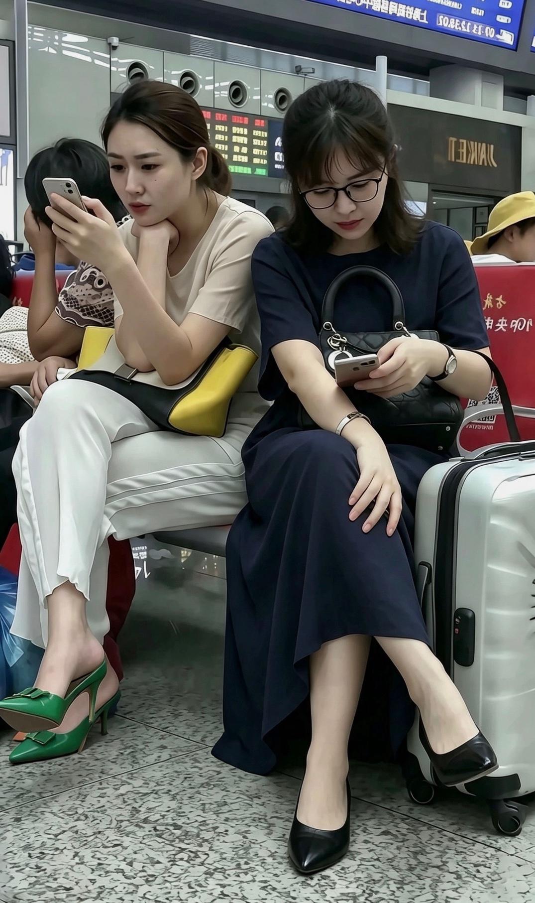 这姐妹俩据说都还未许人家，只因工作出色且眼光颇高。
一位是英语老师，一位是银行白