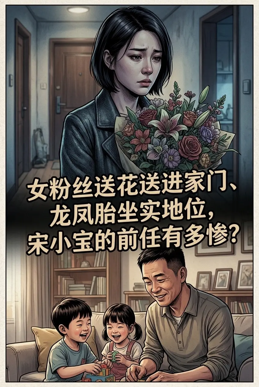 女粉丝送花送进家门，龙凤胎坐实地位，宋小。宝的前任有多惨！