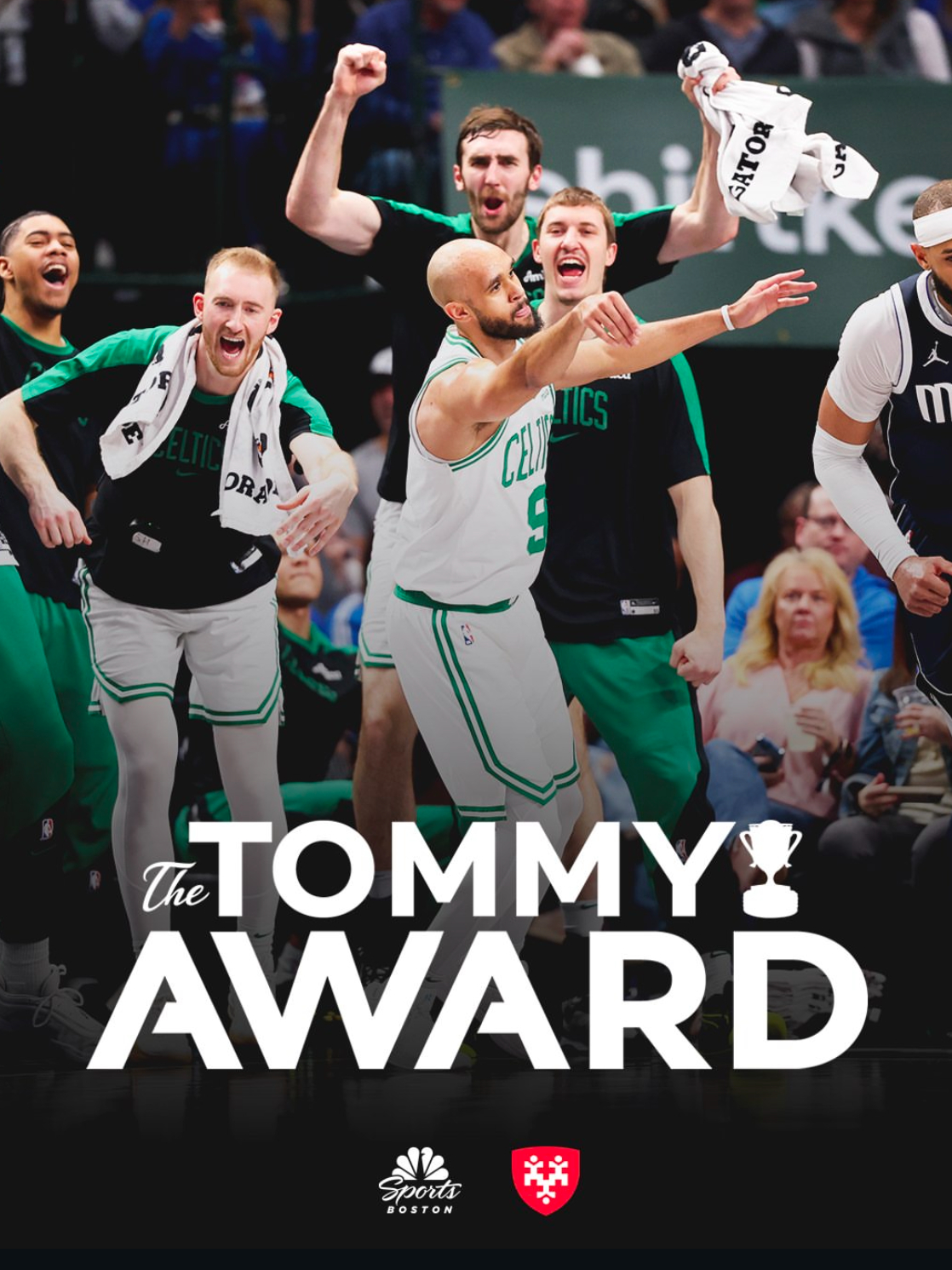 凯尔特人国度  今日比赛【 The Tommy Award 】 得主 : Der